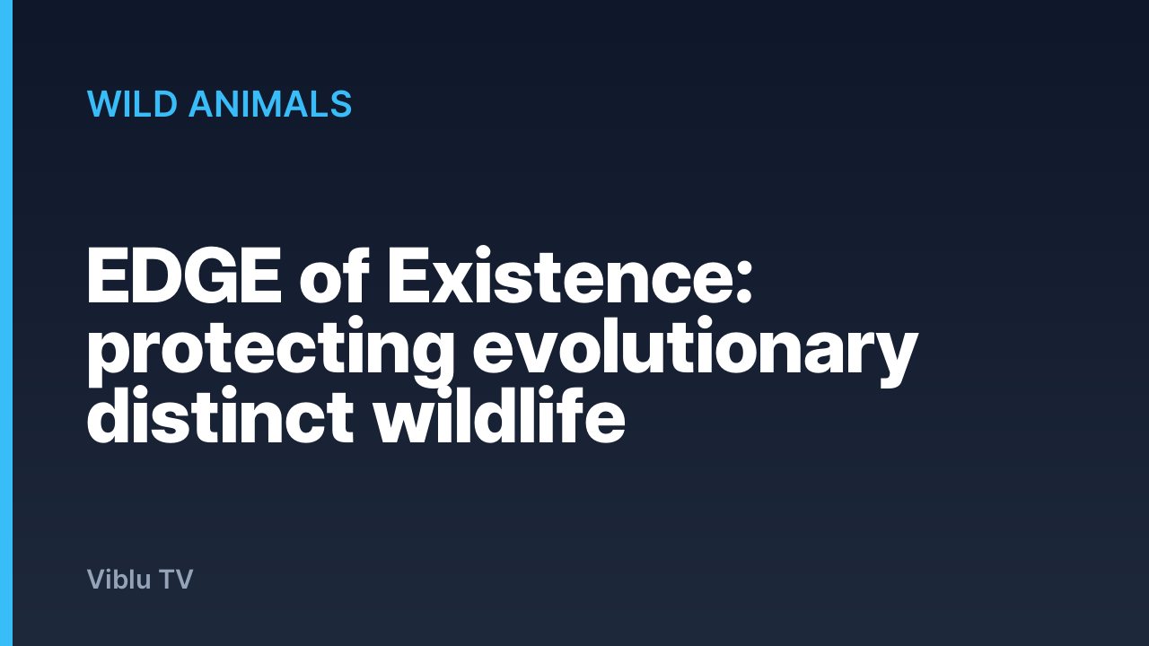 Wild Animals - EDGE of Existence: protecting evolutionary distinct wildlife