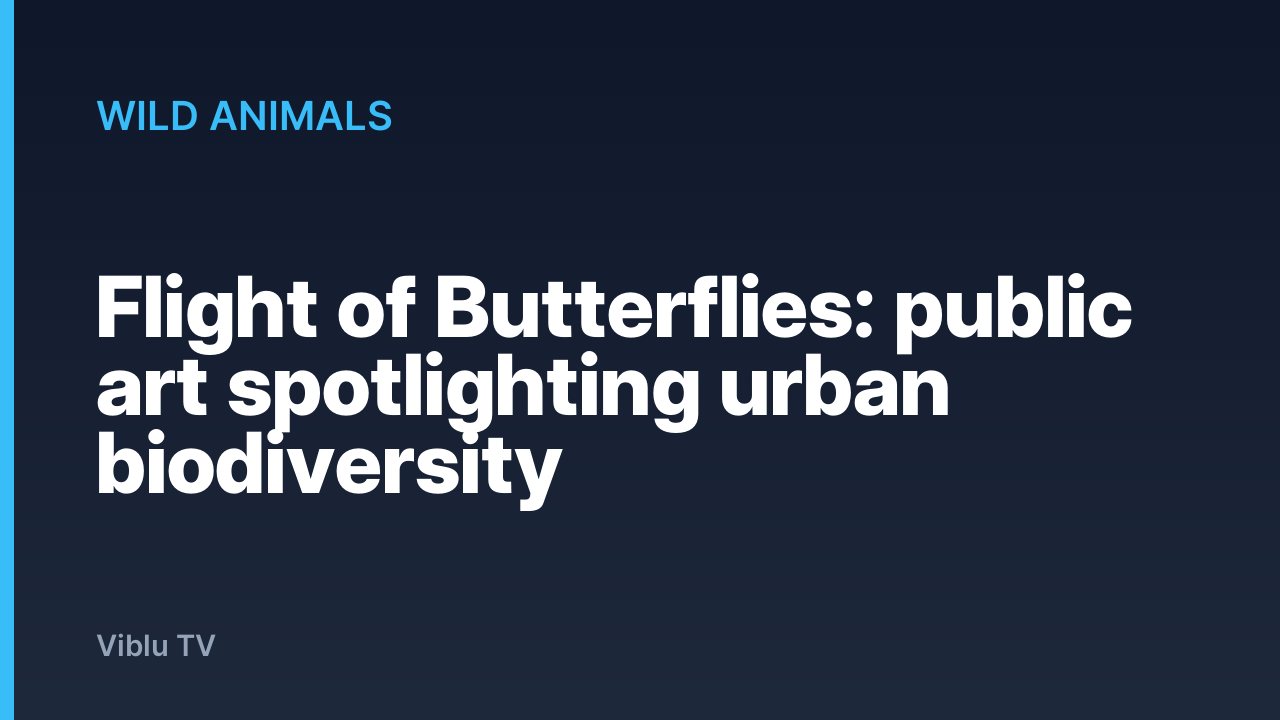 Wild Animals - Flight of Butterflies: public art spotlighting urban biodiversity