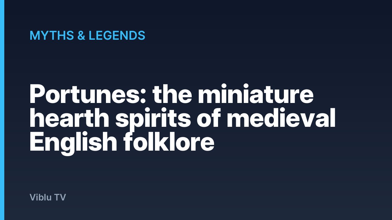 Myths & Legends - Portunes: the miniature hearth spirits of medieval English folklore