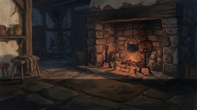 Myths & Legends - Portunes: the miniature hearth spirits of medieval English folklore