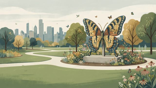 Wild Animals - Flight of Butterflies: public art spotlighting urban biodiversity