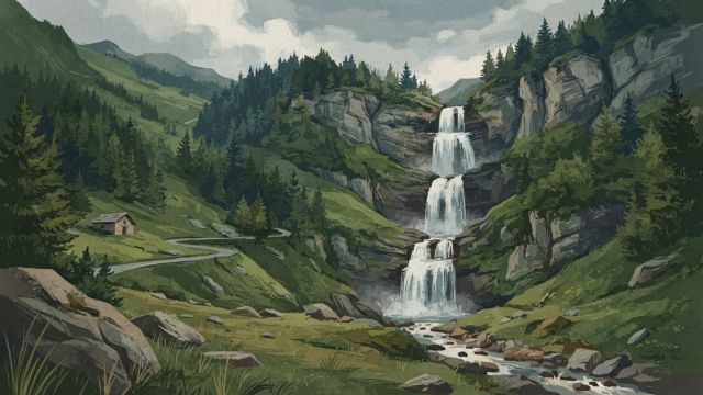 Planet Earth - Cascade du Rouget: France's celebrated Alpine waterfall