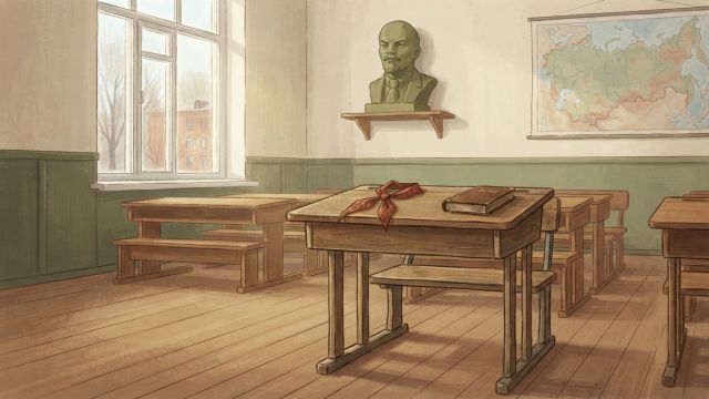 Crime Stories - Russian Schoolroom: Norman Rockwell's portrait of Soviet education