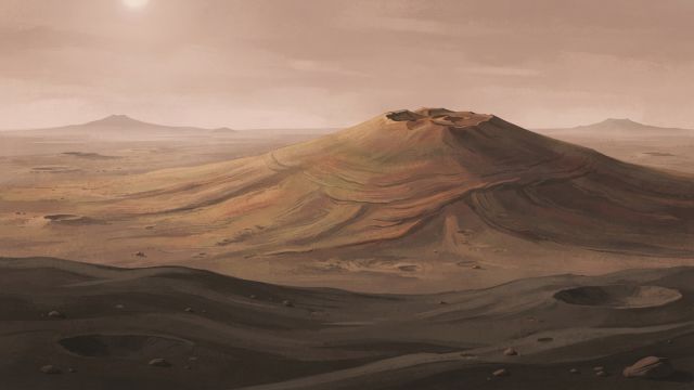 Planet Earth - Pavonis Mons: the central shield of Tharsis