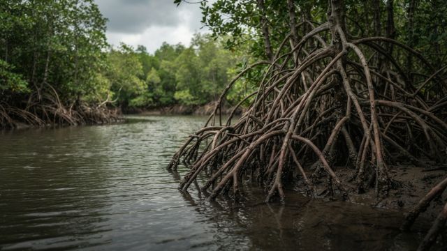 Science & Nature - Bioinspired Mangrove Roots Help Retain Soil on Thai Coast