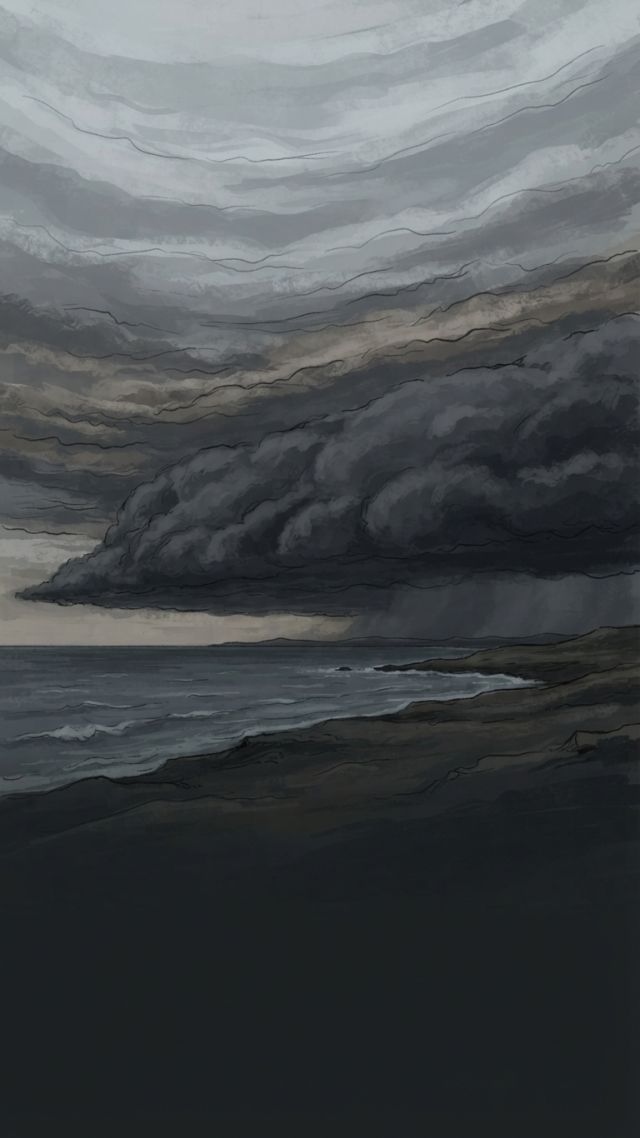 Weather - The cyclone bar: the wall of cloud preceding storms