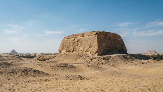 Egyptology - Mastabat al-Fir'aun: the colossal royal bench at Saqqara