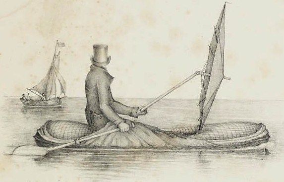 Inventions - Halkett Boat: The Inflatable Cloak Made for Explorers