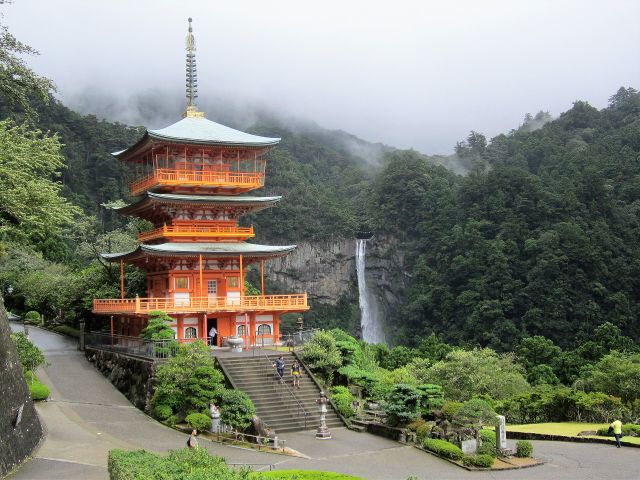 World Wonders - Seiganto-ji: the sacred mountain temple by Nachi Falls