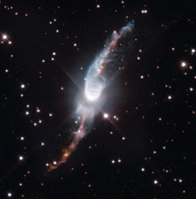 Space - The cosmic garden sprinkler spraying gas across Sagittarius