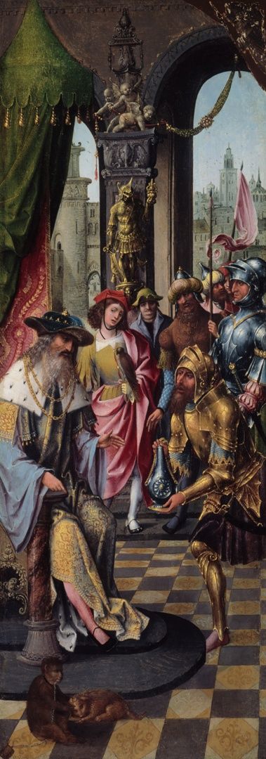Art Minute - King David Receiving Water by Master of Antwerp Adoration
