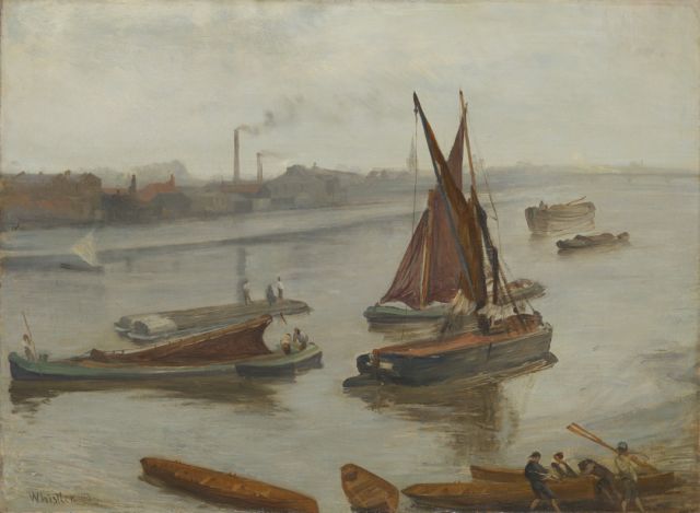 Art Minute - Grey and Silver: Old Battersea Reach by Whistler