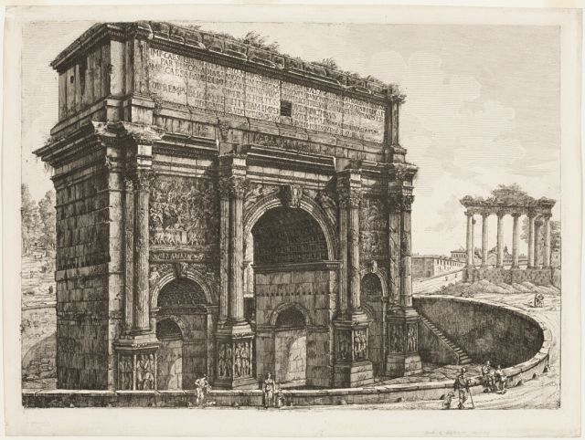 Art Minute - The Arch of Septimus Severus by Luigi Rossini