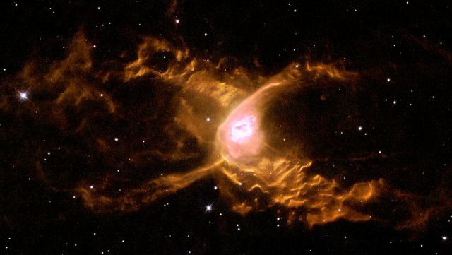 Space - Red Spider Nebula: towering cosmic shock waves