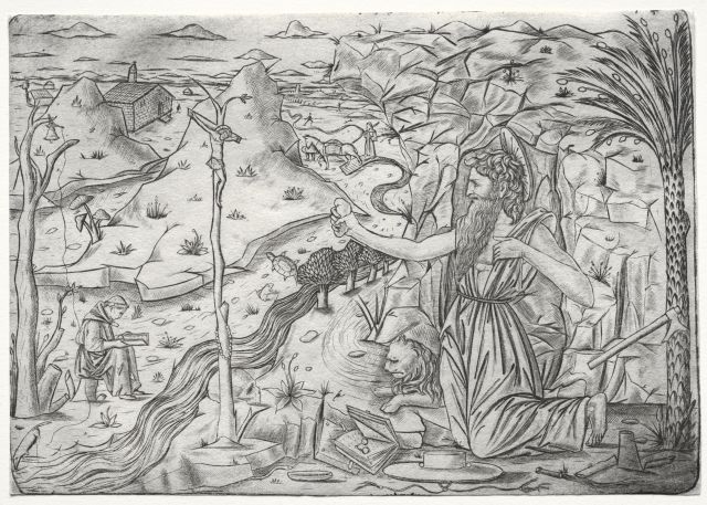 Art Minute - Saint Jerome in Penitence by Italian Engraver