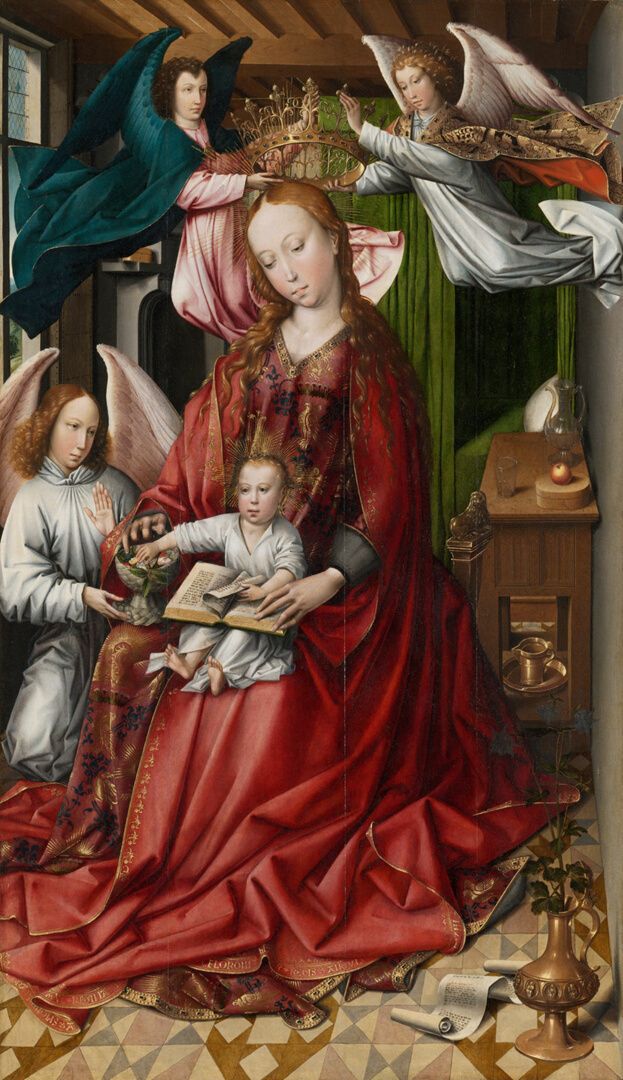 Art Minute - Virgin and Child Crowned by Angels by Colijn de Coter