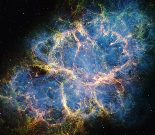 Space - Crab Nebula: mapping dust around a stellar corpse