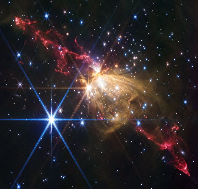 Space - Sh2-284: a massive stellar jet at the galaxy's edge