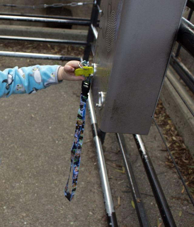 Inventions - Zoo keys: Plastic animal tokens that narrated exhibits