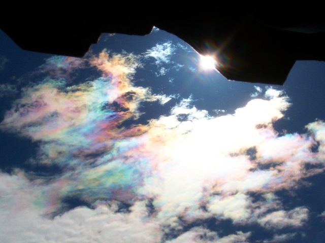 Weather - Cloud iridescence: colorful rings in the sky