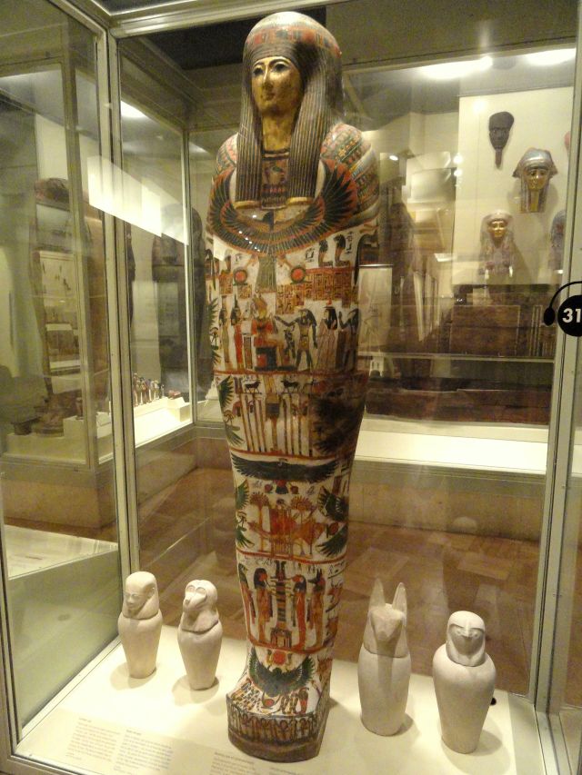 Egyptology - Djedmaatesankh: the intact cartonnage of a Theban musician