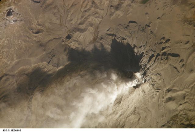 Planet Earth - Ubinas Volcano: Peru's flat-topped summit captured from orbit