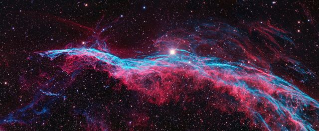 Astronomy - Veil Nebula: the sprawling stellar cloud in Cygnus
