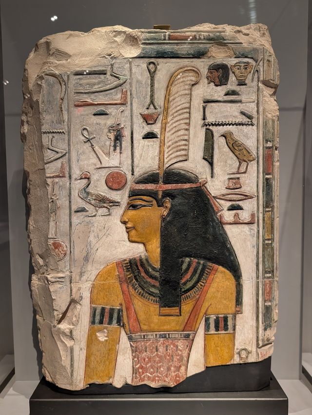 Egyptology - Relief of Maat: justice carved in Seti's tomb