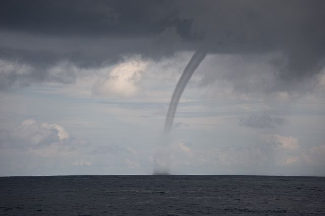 Weather - Waterspouts: rotating funnels over open water