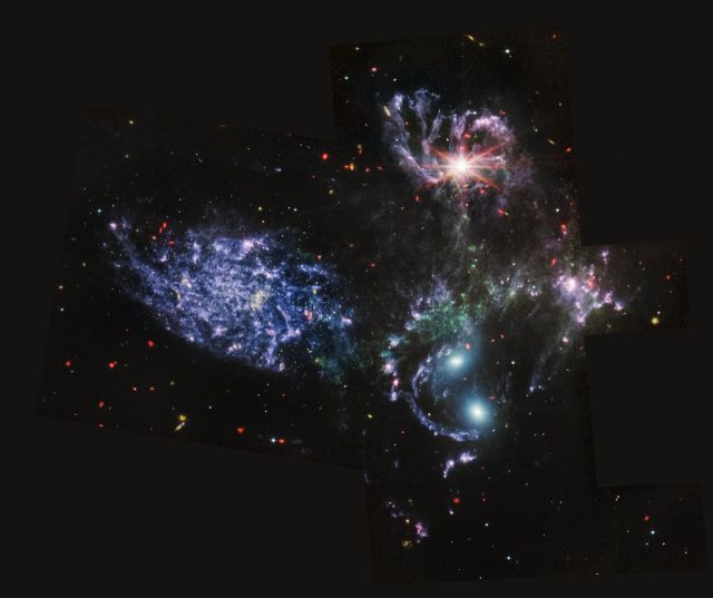Space - Stephan’s Quintet: Cosmic shock waves unveiled by Webb