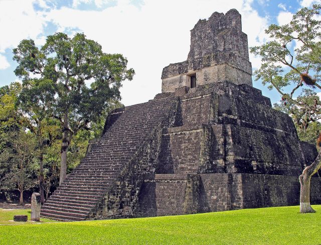 Maya, Aztecs & Incas - Tikal Temple II: the Maya pyramid honoring a queen