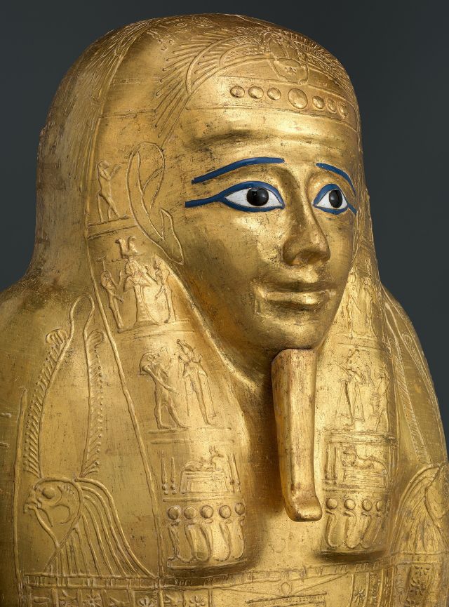 Egyptology - Coffin of Nedjemankh: a gilded burial repatriated to Egypt